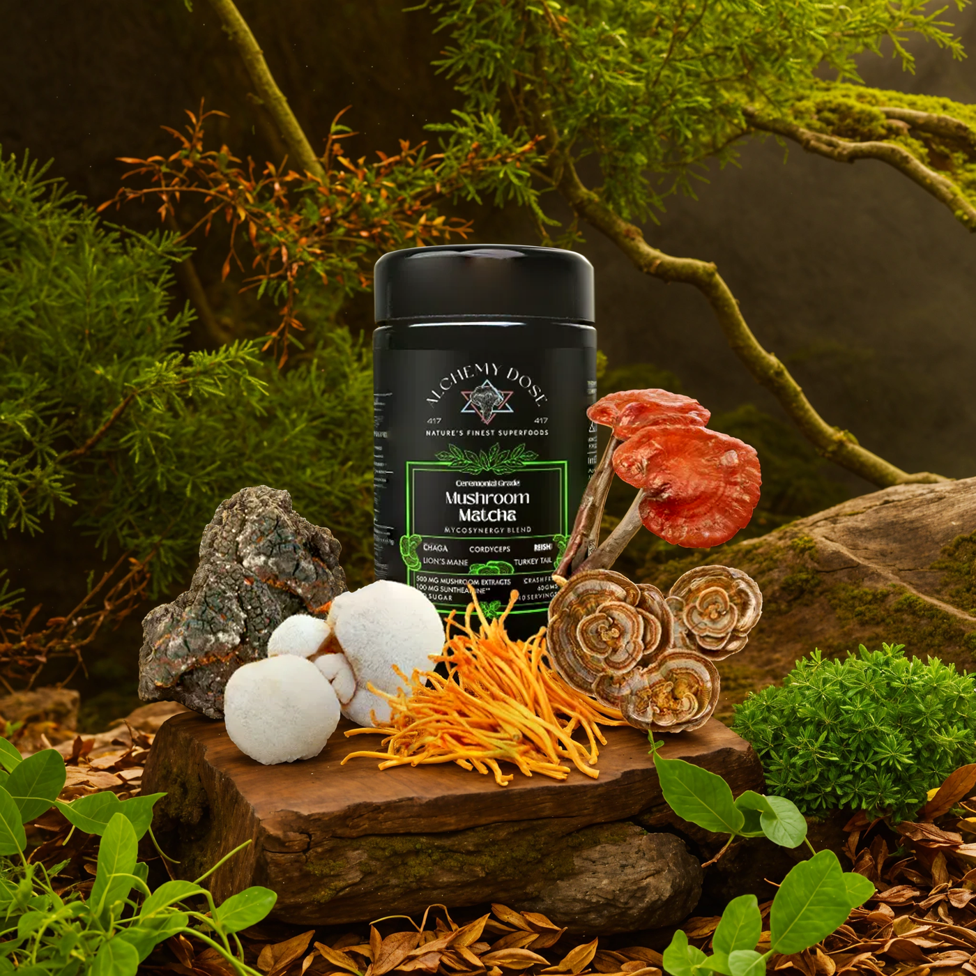 Experience Zen: Ceremonial Grade Japanese Matcha with Functional Mushrooms
