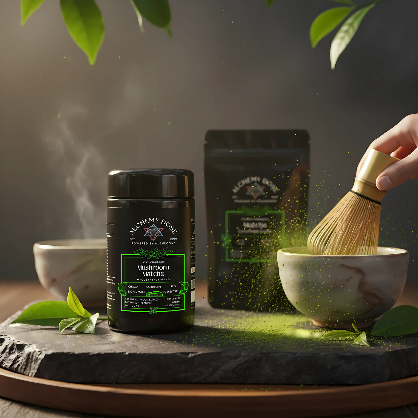 MUSHROOM MATCHA CEREMONIAL GRADE | MYCOSYNERGY BLEND