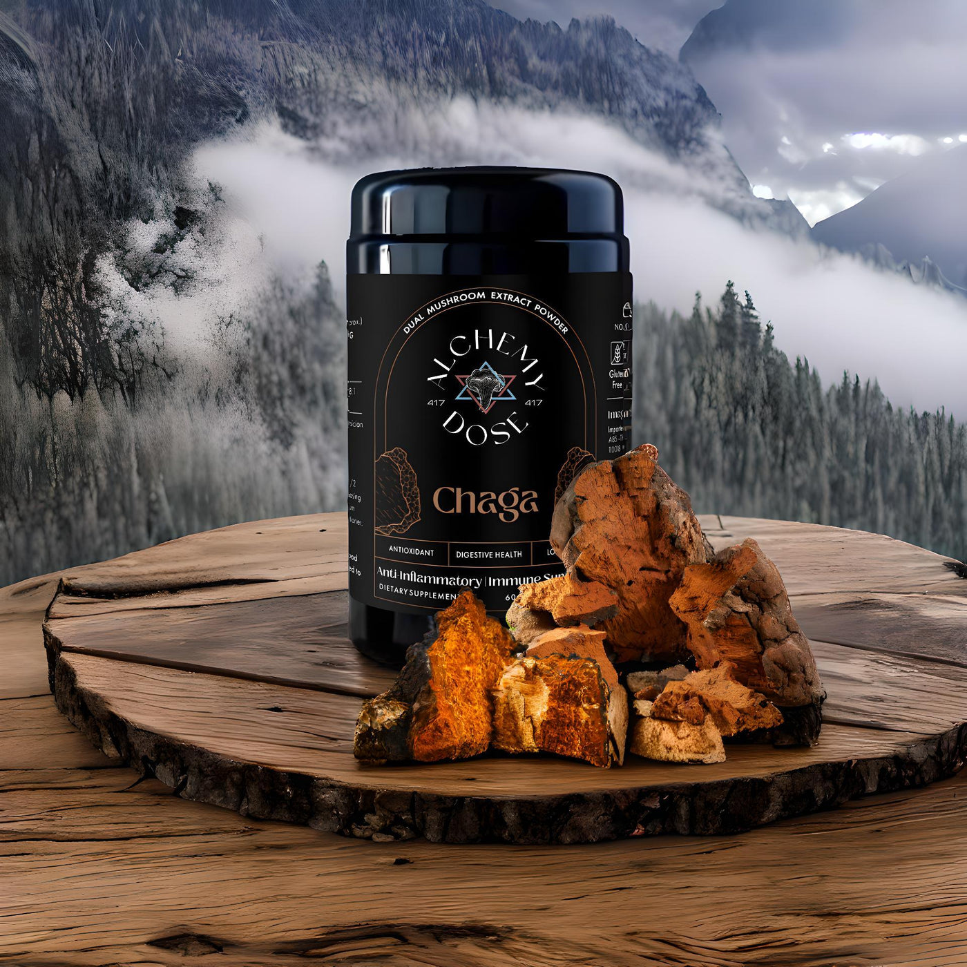 Chaga Range Chaga Mushroom - Support Immunity & Boost Vitality – Alchemy Dose